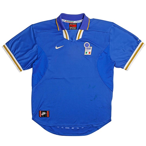 Camiseta Italy 1ª Retro 1996 Azul